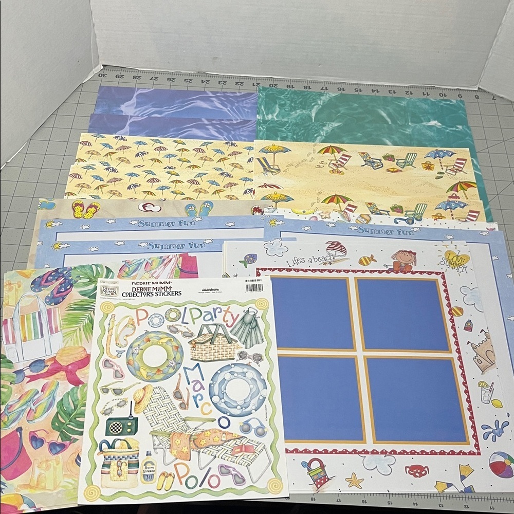 Summer Fun Scrapbook Paper Set